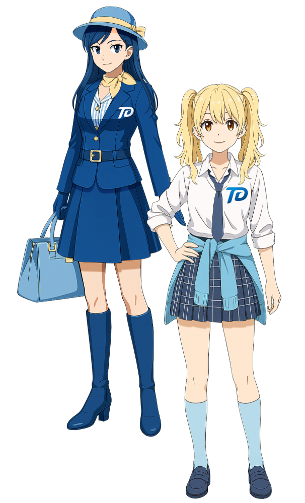 擬人化キャラクターエレナ＆ユニカ